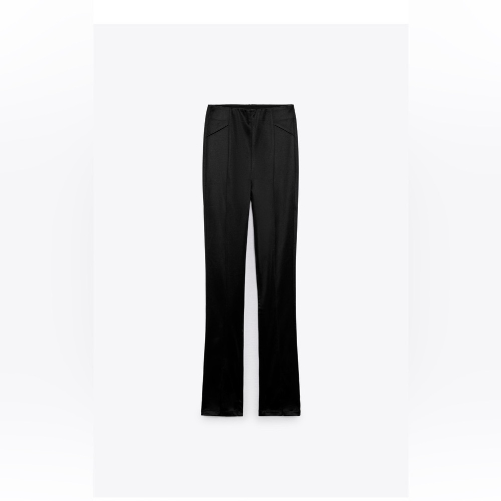 Flared Satin effect leggings